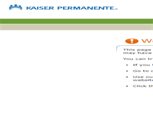 Tablet Screenshot of my.kaiserpermanente.org