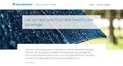 Desktop Screenshot of continuecoverage.kaiserpermanente.org