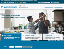 Tablet Screenshot of individual-family.kaiserpermanente.org